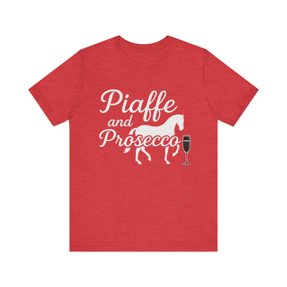 Piaffe and Prosecco T-Shirt, Equine Wine Lover Tee, Horse Riding Gift, Equestrian Fashion, Funny Horse Shirt, Casual Everyday Wear