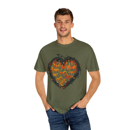 Halloween Horse Heart T-Shirt – Autumn Equestrian Style