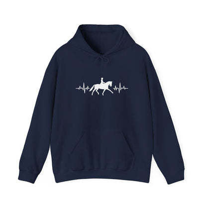 Equestrian Heartbeat Hoodie - Perfect Gift for Horse Lovers, Stylish Horseback Riding Apparel, Cozy Unisex Sweatshirt, Unique [...]