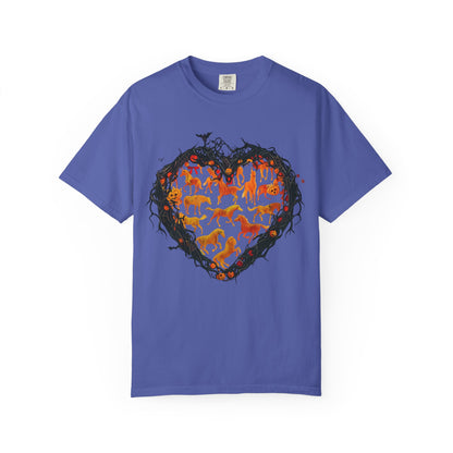 Halloween Horse Heart T-Shirt – Autumn Equestrian Style