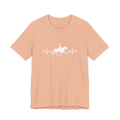 Equestrian Heartbeat T-Shirt – Couture Unisex Riding Tee, Soft Everyday Equestrian Gift