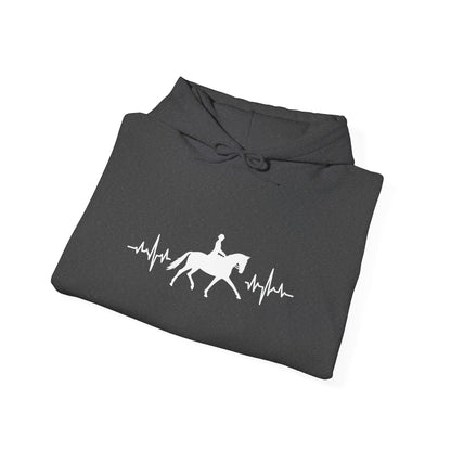 Equestrian Heartbeat Hoodie - Perfect Gift for Horse Lovers, Stylish Horseback Riding Apparel, Cozy Unisex Sweatshirt, Unique [...]