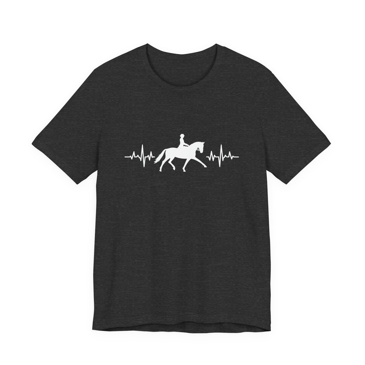 Equestrian Heartbeat T-Shirt – Couture Unisex Riding Tee, Soft Everyday Equestrian Gift