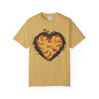 Halloween Horse Heart T-Shirt – Autumn Equestrian Style