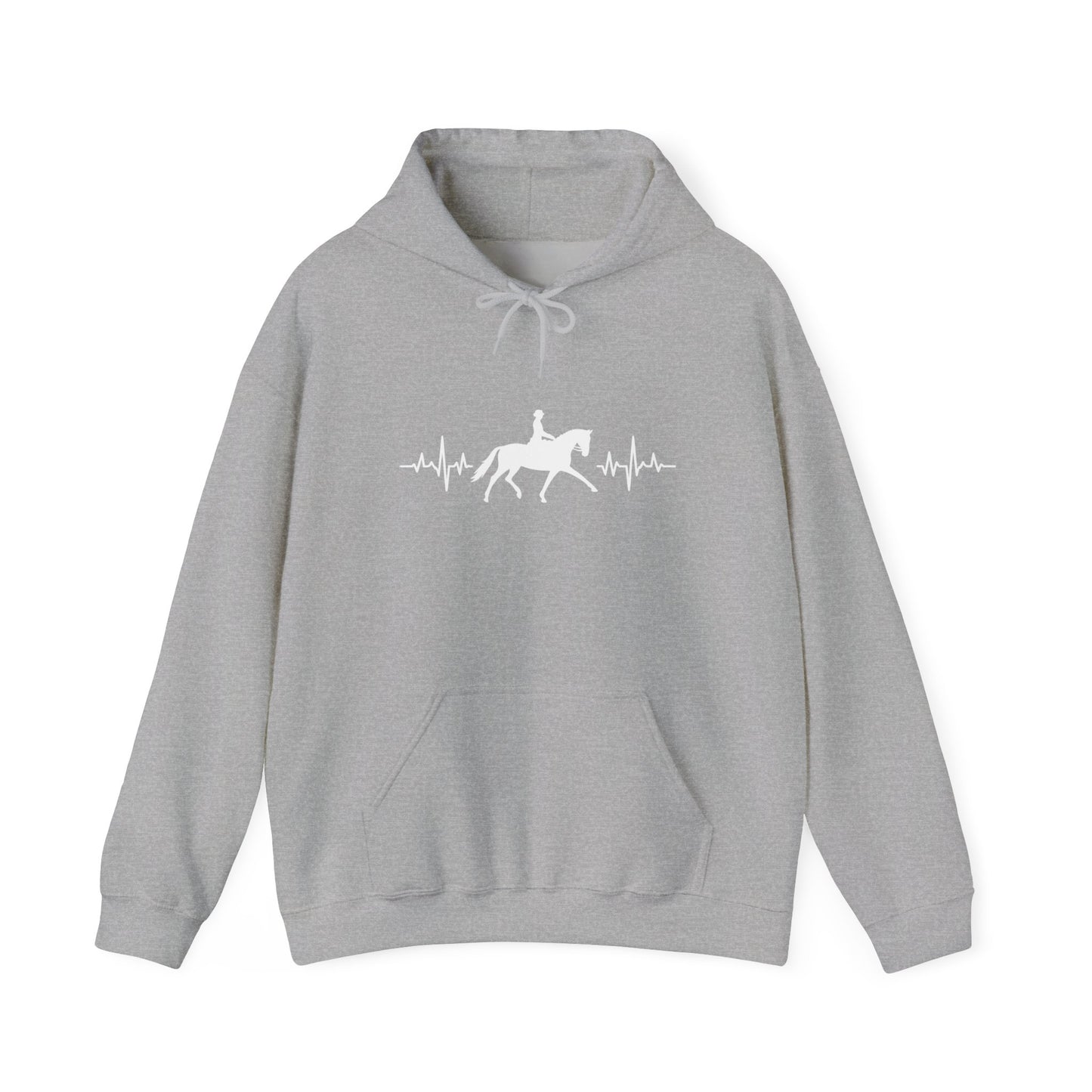 Equestrian Heartbeat Hoodie - Perfect Gift for Horse Lovers, Stylish Horseback Riding Apparel, Cozy Unisex Sweatshirt, Unique [...]