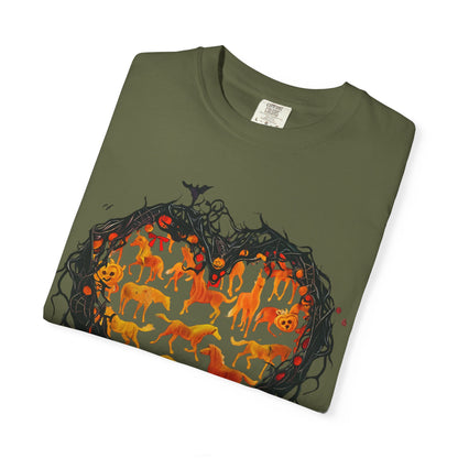 Halloween Horse Heart T-Shirt – Autumn Equestrian Style