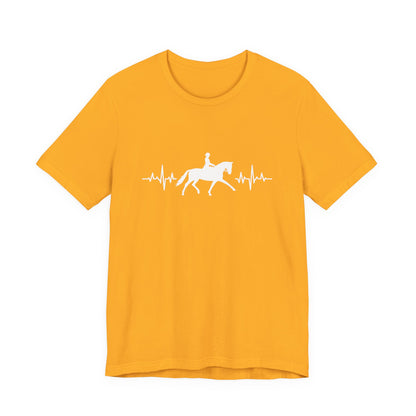 Equestrian Heartbeat T-Shirt – Couture Unisex Riding Tee, Soft Everyday Equestrian Gift