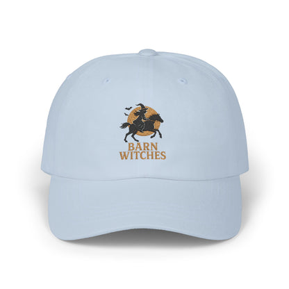 Classic Dad Cap with Barn Witches Design | Casual Style, Gift for Halloween, Everyday Wear, Unisex Accessory, Outdoor Fun