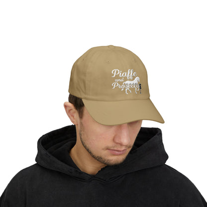 Piaffe and Prosecco Dad Cap, Horse Lover Gift, Equestrian Hat, Wine Lover's Accessory, Casual Cap