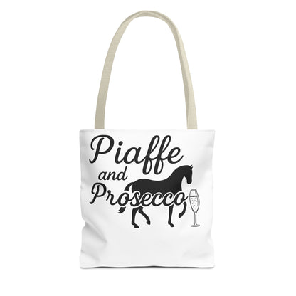 Piaffe and Prosecco Tote Bag | Equestrian Gift, Animal Lover Tote, Wine Lover Bag, Farmhouse Decor, Travel Companion