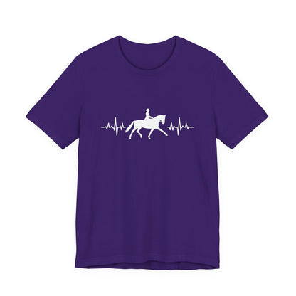 Equestrian Heartbeat T-Shirt – Couture Unisex Riding Tee, Soft Everyday Equestrian Gift