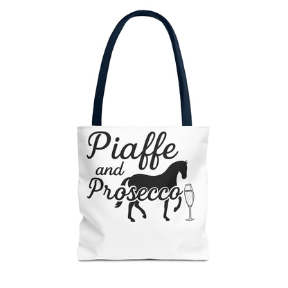 Piaffe and Prosecco Tote Bag | Equestrian Gift, Animal Lover Tote, Wine Lover Bag, Farmhouse Decor, Travel Companion