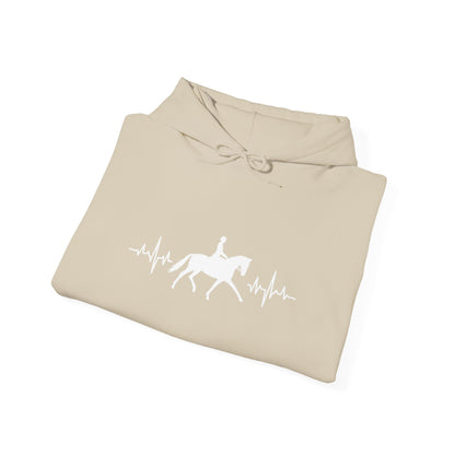 Equestrian Heartbeat Hoodie - Perfect Gift for Horse Lovers, Stylish Horseback Riding Apparel, Cozy Unisex Sweatshirt, Unique [...]