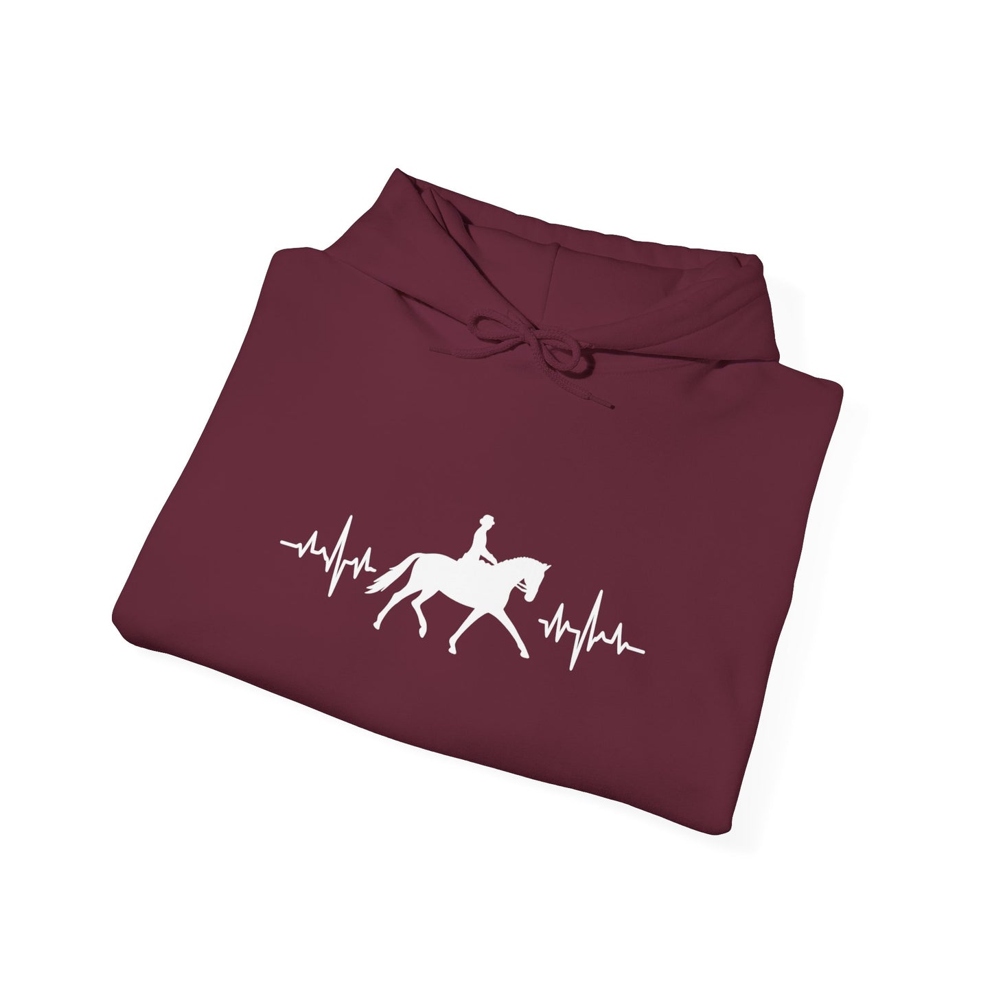 Equestrian Heartbeat Hoodie - Perfect Gift for Horse Lovers, Stylish Horseback Riding Apparel, Cozy Unisex Sweatshirt, Unique [...]